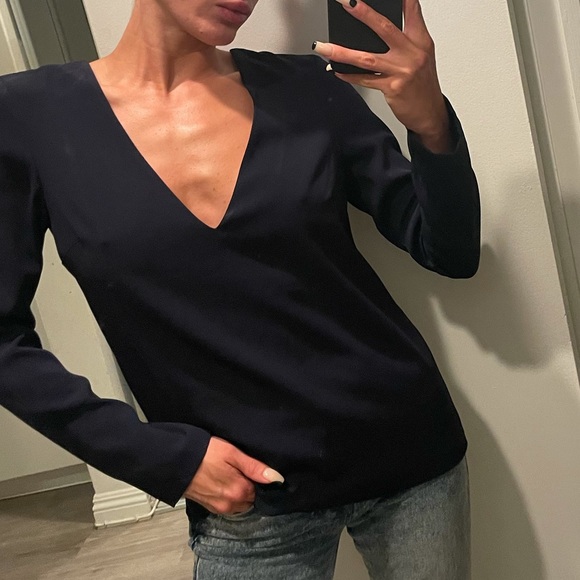 Navy Intermix Top - Picture 7 of 9